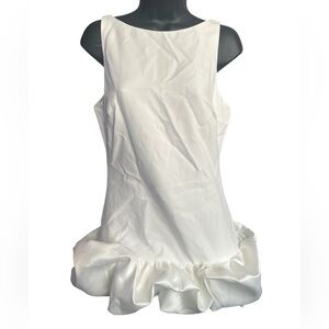 AKIRA Elegant White Sleeveless Dress/Romper
